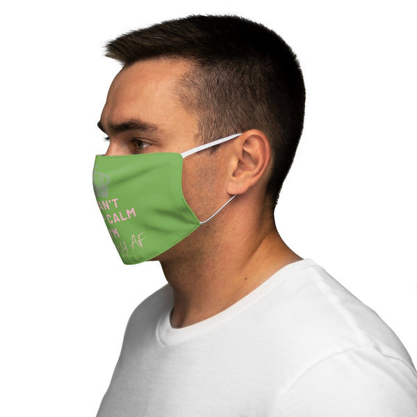 Green I Can't Keep Calm Polyester Face Mask