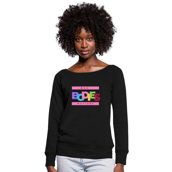 Women's Wideneck Sweatshirt - black